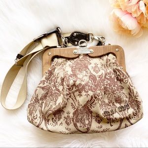 Miu Miu Floral Brocade Canvas Frame Bag